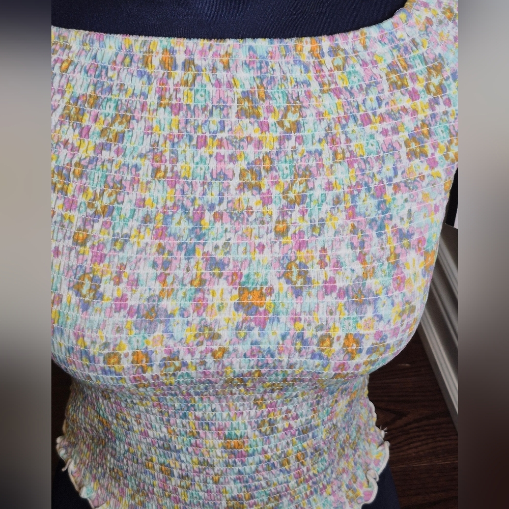 Art Class Girls Smocked Stretch Top - Picture 11 of 12